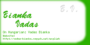 bianka vadas business card
